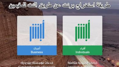 طريقة استخراج برنت عن طريق النت للمقيمين