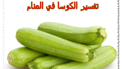 تفسير الكوسا في المنام