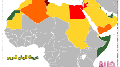 خريطة الوطن العربي