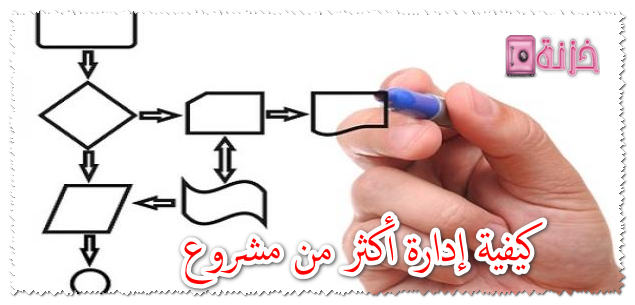 كيفية إدارة أكثر من مشروع